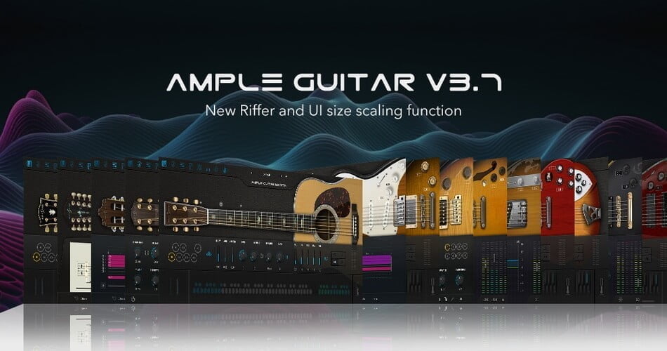 Ample Sound updates virtual guitars to v3.7 incl. new Riffer and scalable GUI