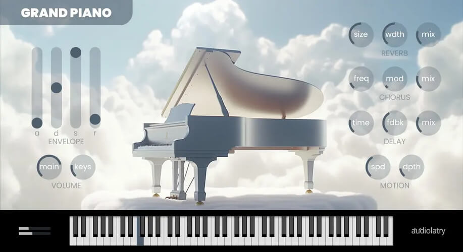Audiolatry updates Grand Piano free virtual instrument plugin