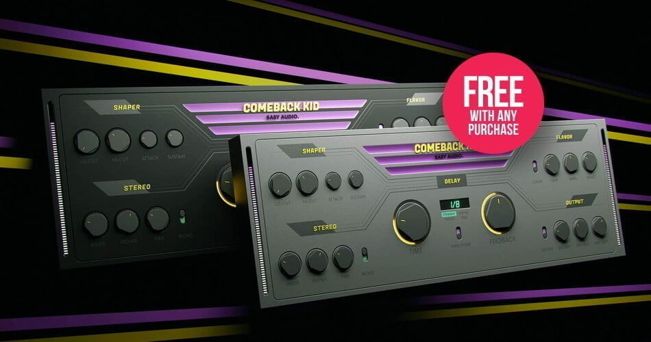 Baby Audio Comeback Kid delay FREE with purchase at Plugin Boutique