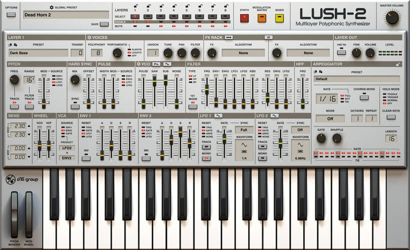 D16 Group launches Lush 2 software synthesizer at intro offer