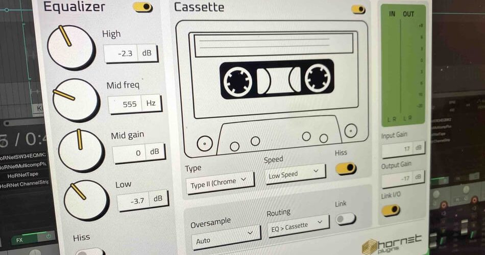 HoRNet Plugins releases Cassette644 vintage 4-track recorder emulation