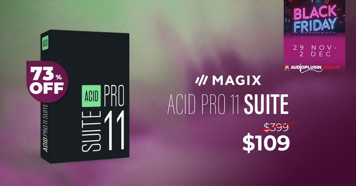 Save 73% on ACID Pro 11 Suite Ultimate music production software by Magix