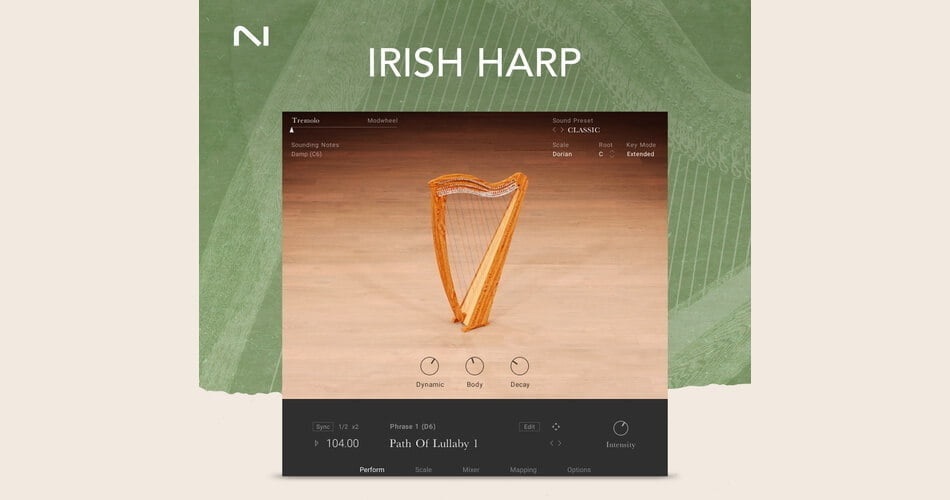 FREE: Irish Harp for Kontakt & Kontakt Player by Native Instruments
