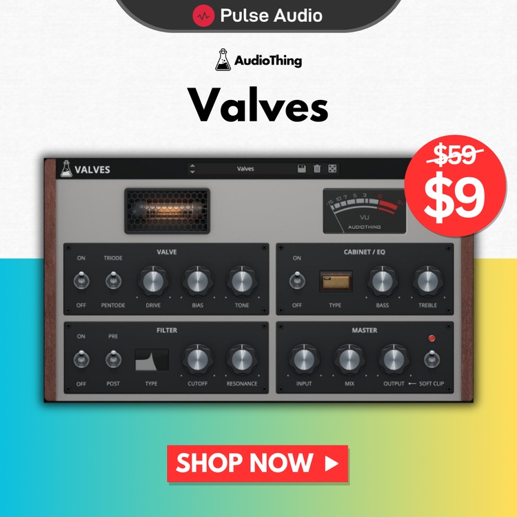 Save 85% on Valves vintage tube overdrive effect plugin