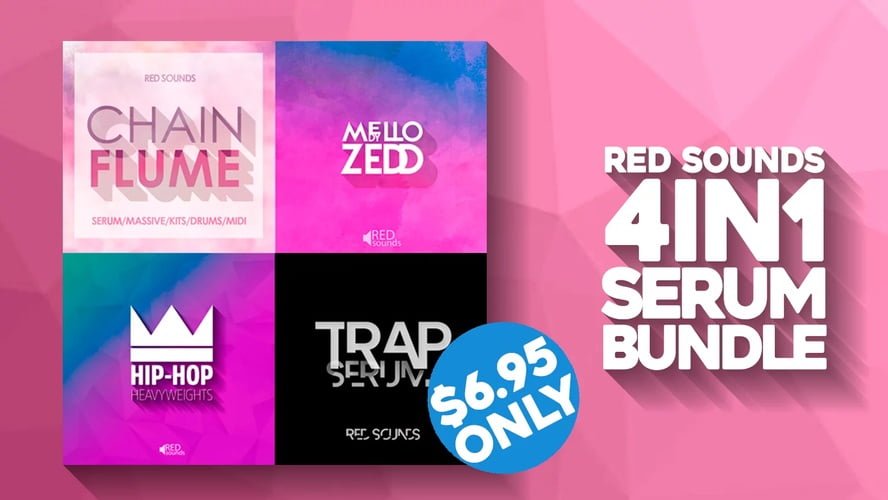 Red Sounds 4-in-1 Serum Bundle on sale for $6.95 USD