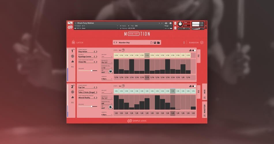 Sample Logic launches Drum Fury Motion for Kontakt at intro offer