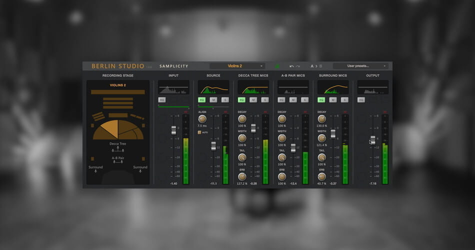 Samplicity updates Berlin Studio reverb plugin to v1.2 with improved performance