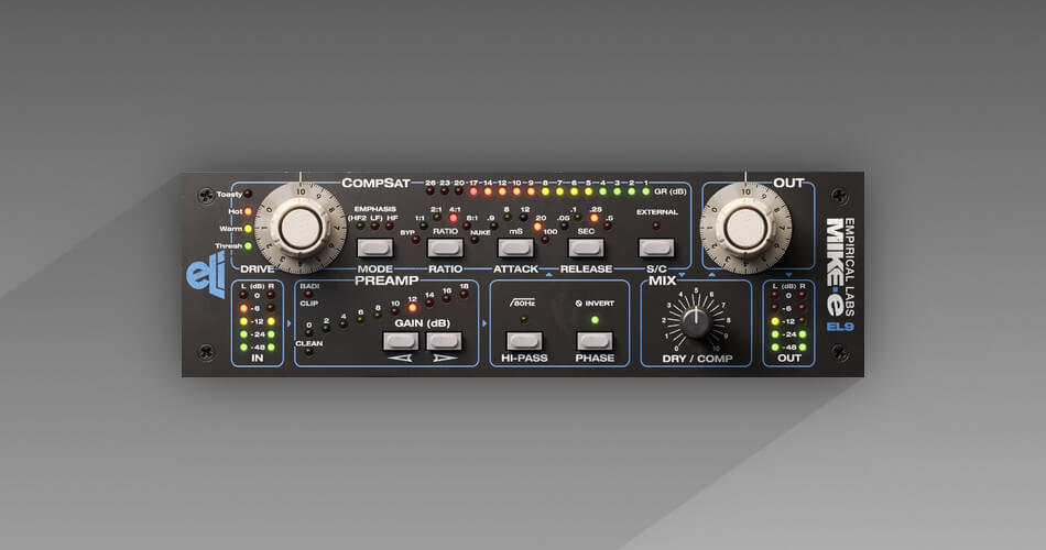 Save 50% on Empirical Labs Mike-E Comp saturation/compression plugin