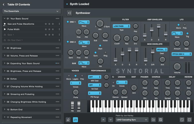 Audible Genius releases Syntorial 2.0 synthesizer course