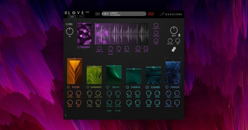 Save 30% on LOVE instant ambient plugin by Dawesome