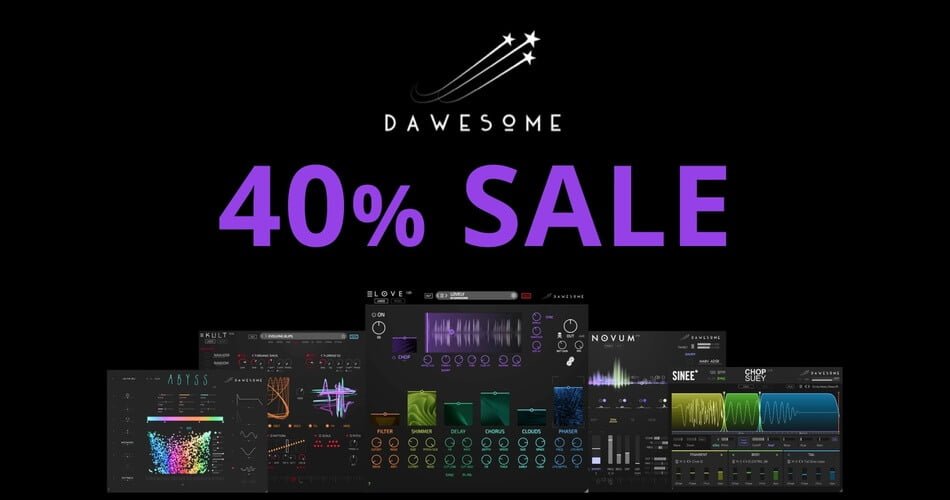 Save 40% on Dawesome’s synths & effect plugins at Tracktion