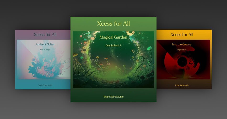 Triple Spiral Audio launches Xcess for All packs for VPS Avenger, Omnisphere 2 & Pigments 4