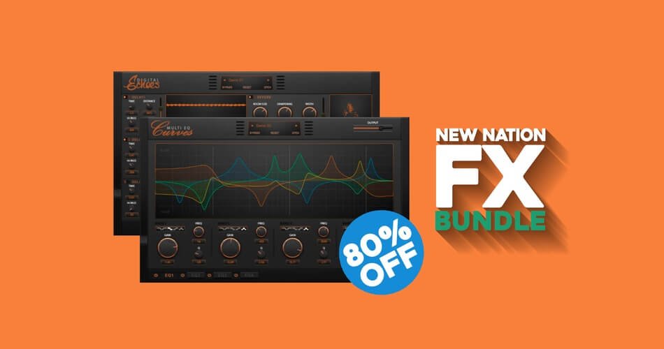 Save 80% on Digital Echoes and Curves EQ plugins by New Nation