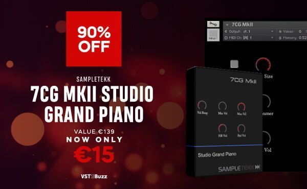 Save 90% on 7CG MkII Studio Grand Piano by SampleTekk