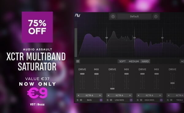 XCTR Multiband Saturator by Audio Assault on sale at 75% OFF