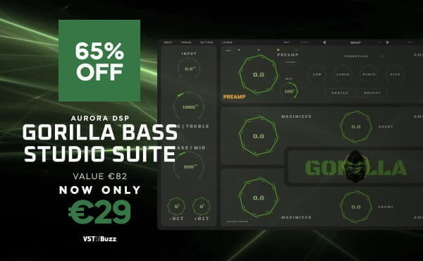 Save 65% on Gorilla Bass Studio Suite by Aurora DSP