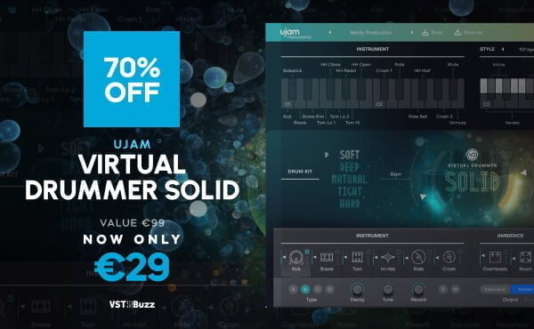 Save 70% on Virtual Drummer Solid 2 plugin by UJAM