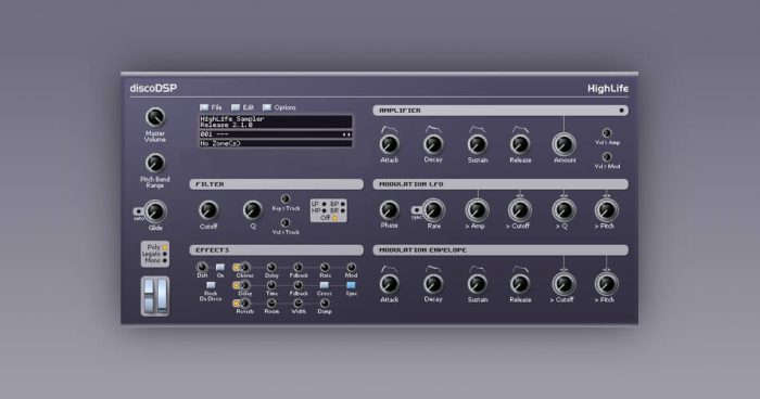 discoDSP HighLife 2.1 update