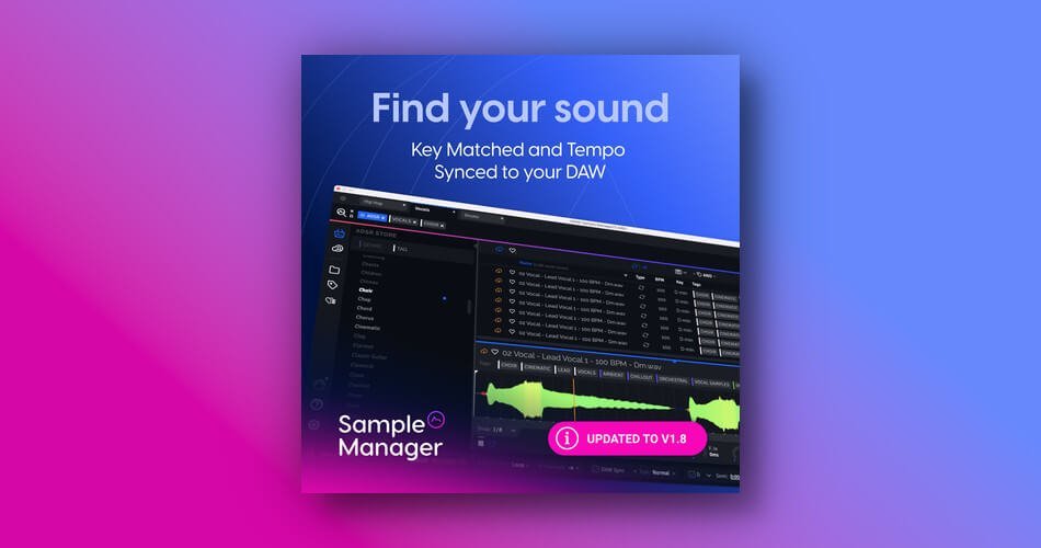 ADSR Sounds updates free Sample Manager to v1.8.3