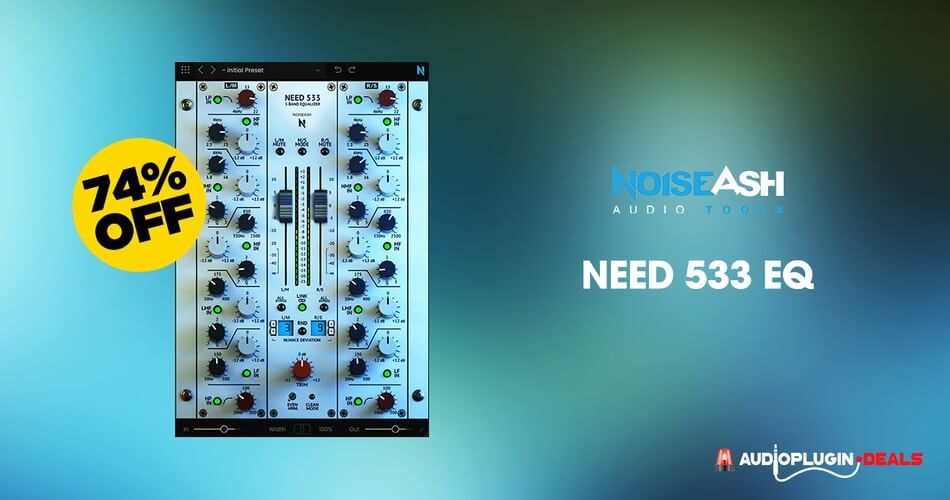 Save 74% on NEED 533 EQ effect plugin by NoiseAsh