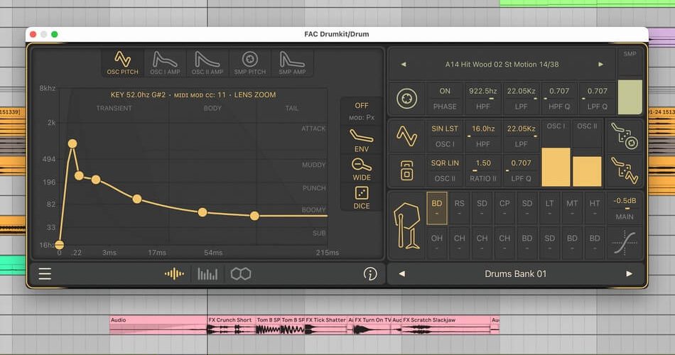 FAC Drumkit drum synth & sample player now available on macOS