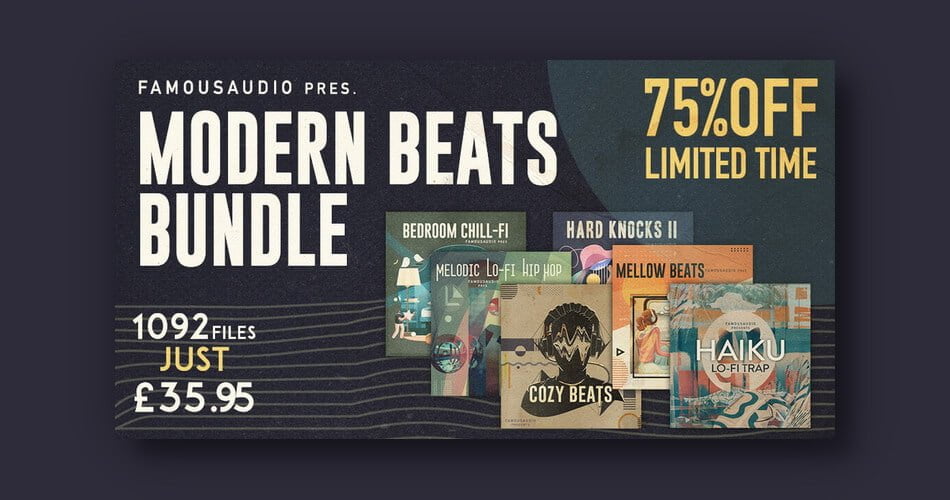 Save 75% on Modern Beats Bundle by Famous Audio