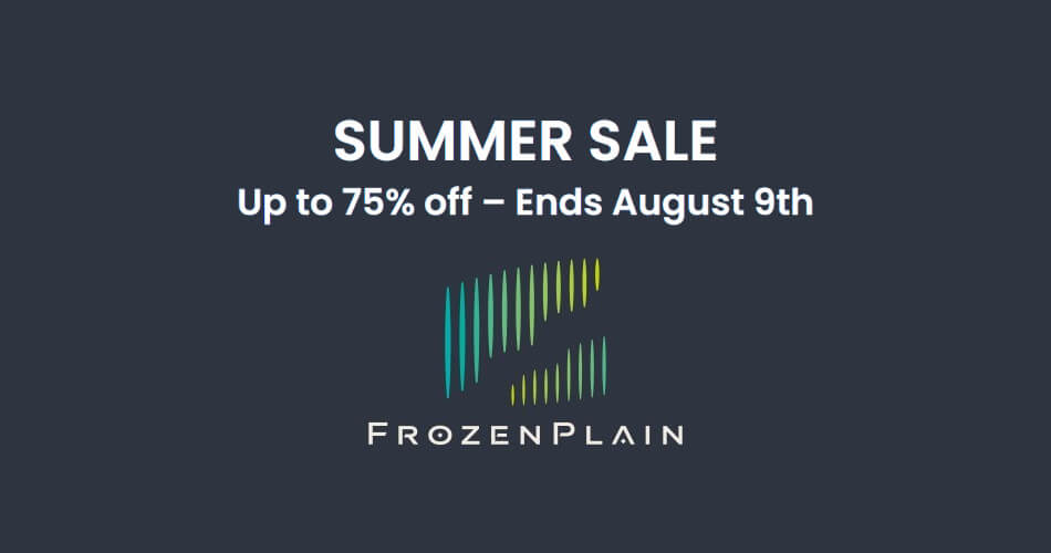 FrozenPlain Summer Sale 2023: Save up to 75% on virtual instruments