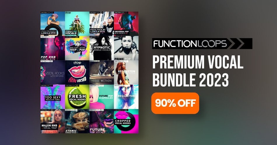Save 90% on Premium Vocal Bundle 2023 by Function Loops