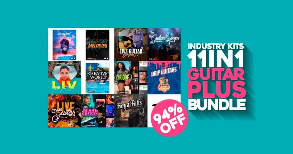 Save 94% on 11-in-1 Guitar Plus Bundle by Industry Kits