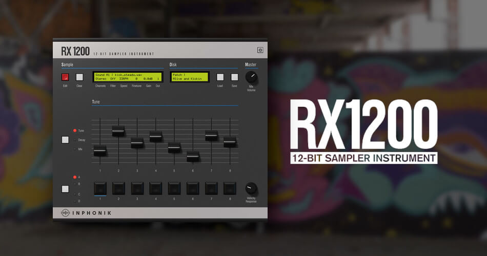 RX1200: 12-bit sampler instrument plugin by Inphonik