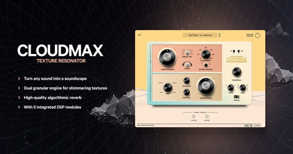 Karanyi Sounds releases Cloudmax texture resonator plugin