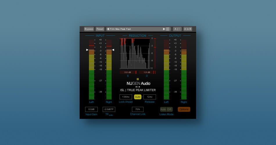 Save 25% on ISL 2st true peak limiter plugin by NUGEN Audio