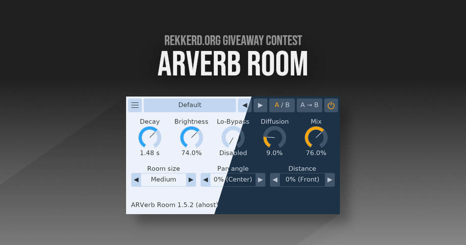 Rekkerd ARVerb Room plugin giveaway