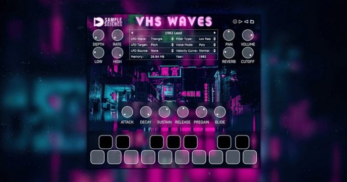 SampleScience VHS Waves 80s synth plugin