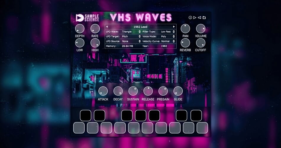 Save 60% on VHS Waves 80s synth instrument by SampleScience