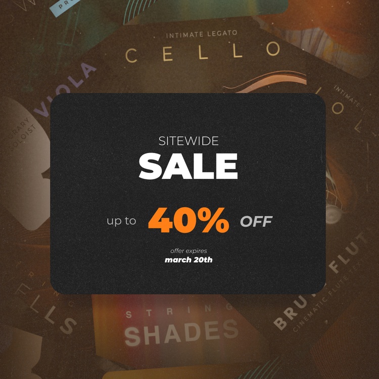 Sonixinema Sitewide Sale: Save up to 40% on Kontakt instruments & bundles