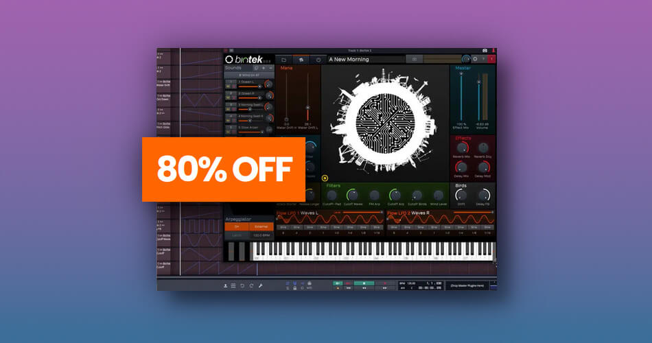 Save 80% on Tracktion BioTek 2 Synthesizer + 3 Expansion Packs