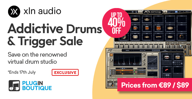 Save up to 40% on XLN Audio Addictive Drums 2 & Addictive Trigger