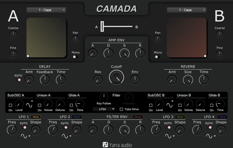 Yarra Audio releases Camada virtual polyphonic synthesizer