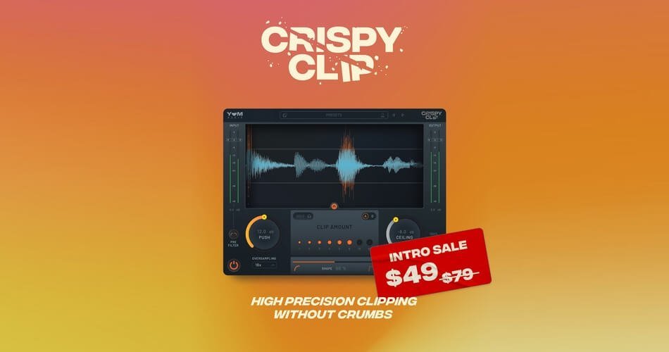 Crispy Clip versatile clipper plugin by Yum Audio on sale for $49 USD