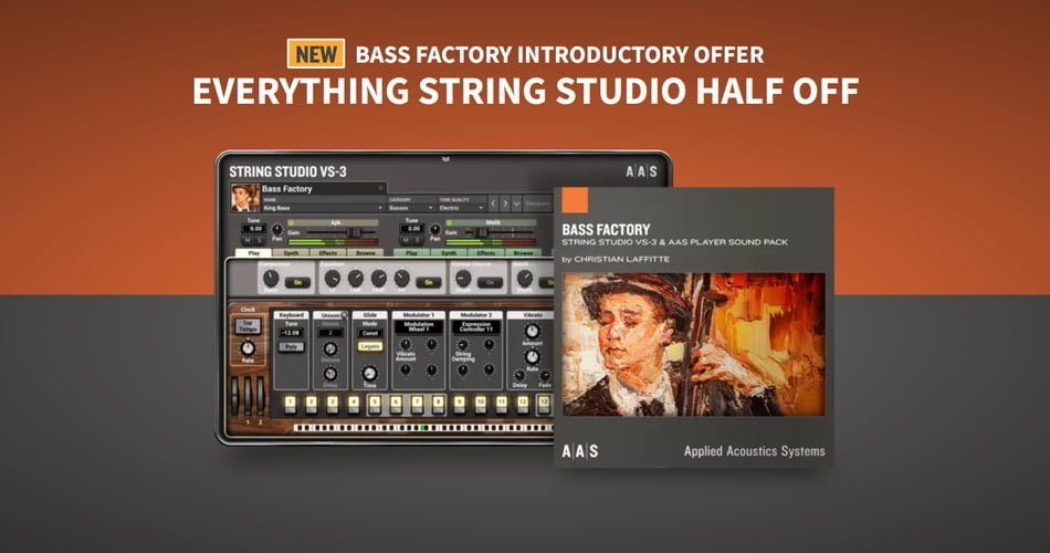 Applied Acoustics Systems releases Bass Factory for String Studio & AAS Player