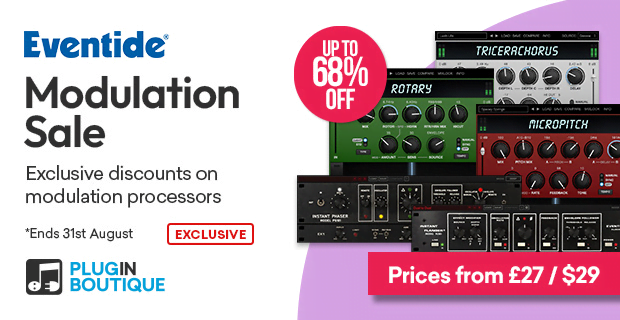 Eventide Modulation Sale: Save up to 70% on audio plugins