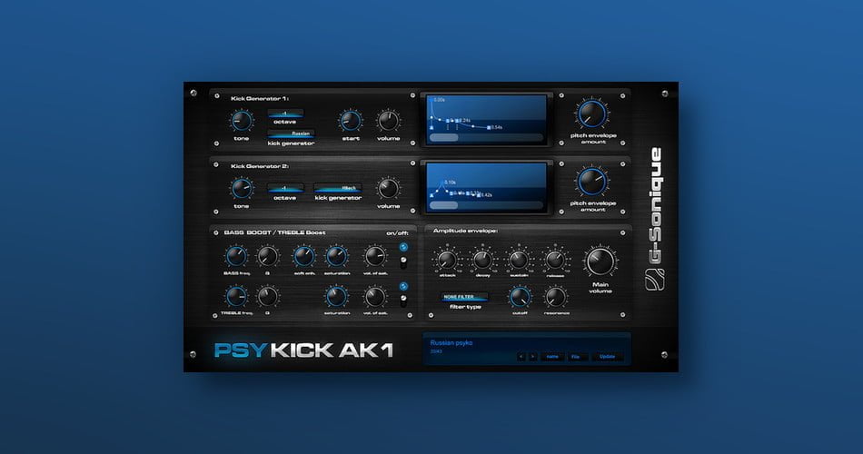 G-Sonique updates PsyKick AK1 with VST3 support, launches Buy 2 Get 1 Free promotion