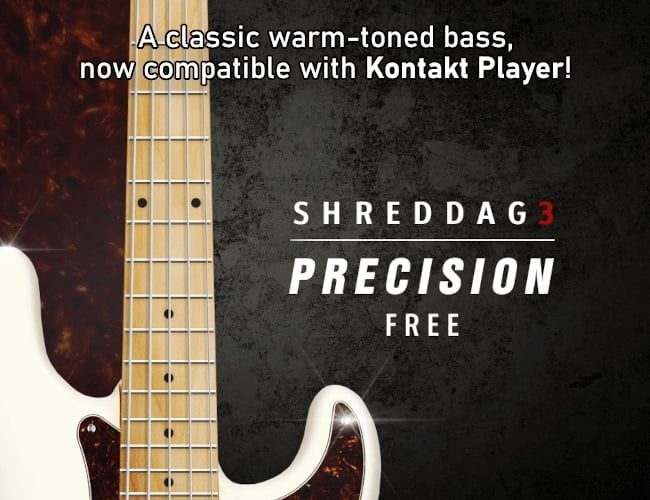 Shreddage 3 Precision Free gets Kontakt Player support