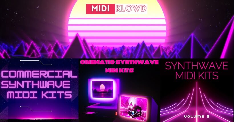 MIDI Klowd releases 3 free MIDI packs for Synthwave music production
