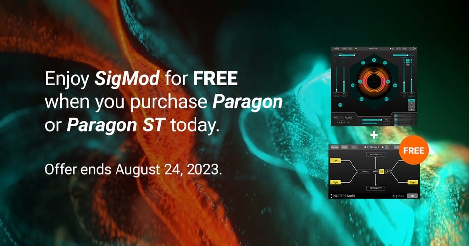 FREE SigMod with purchase for NUGEN Audio’s Paragon reverb