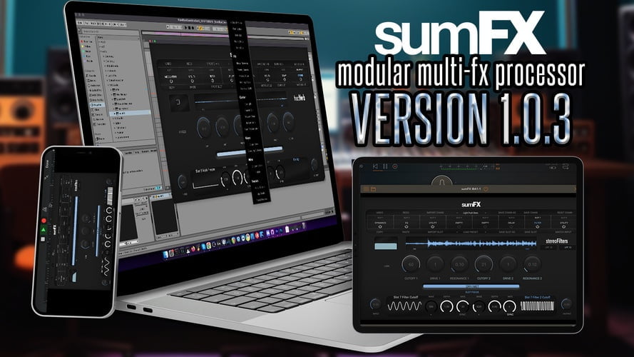 OSC Audio updates sumFX modular multi-fx plugin to v1.0.3