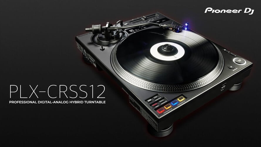 PLX-CRSS12 hybrid turntable with DVS control by Pioneer DJ
