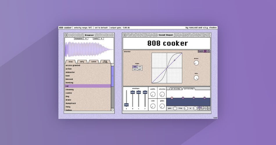 808 Cooker virtual instrument by Ramzoid on sale for $29 USD