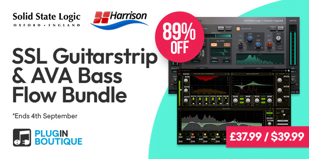 Save 89% on SSL Guitarstrip & Harrison Consoles AVA Bass Flow